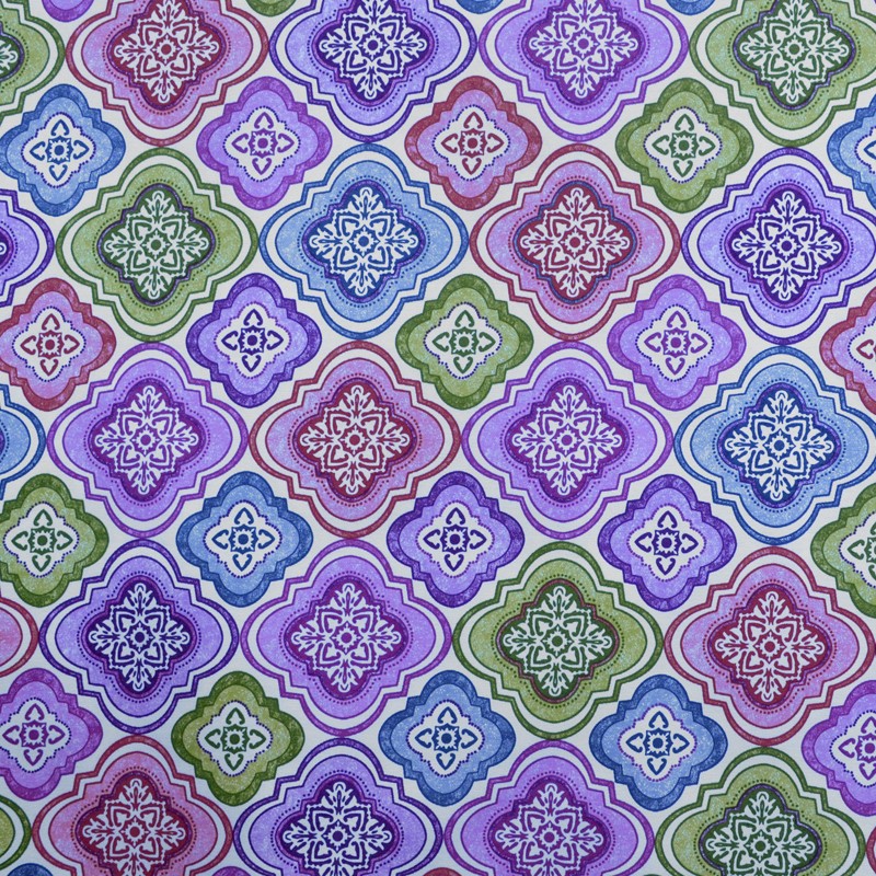 Lona Estampada Mosaico Multicolor - Ribes y Casals