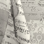Lona Estampada Notas Musicais Cru - Ribes y Casals