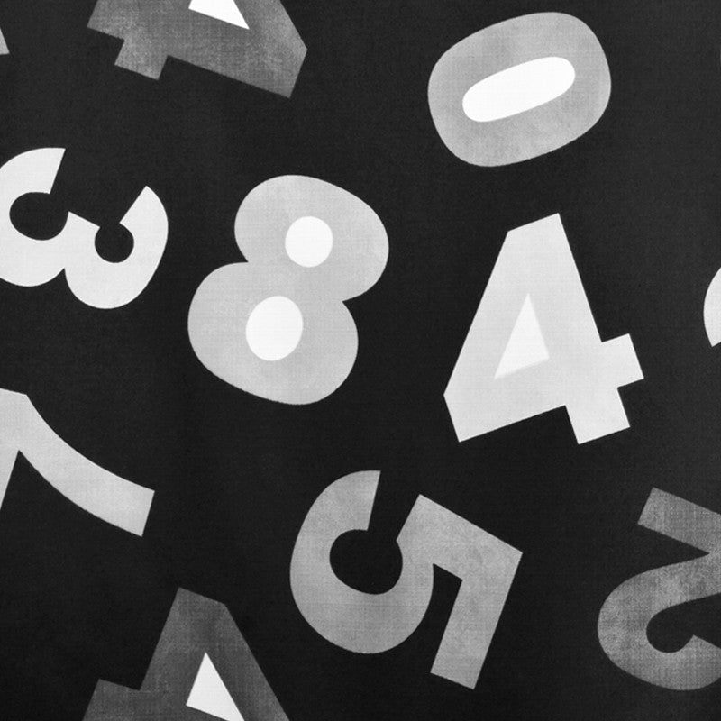 Lona Estampada Numbers Preta - Ribes y Casals