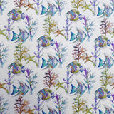 Lona Estampada Peixes Fundo Branco - Ribes y Casals