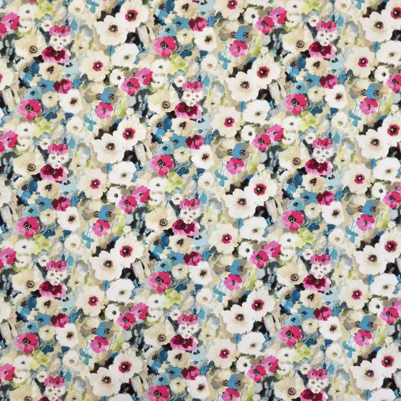 Lona Estampada Primavera Fúcsia - Ribes y Casals