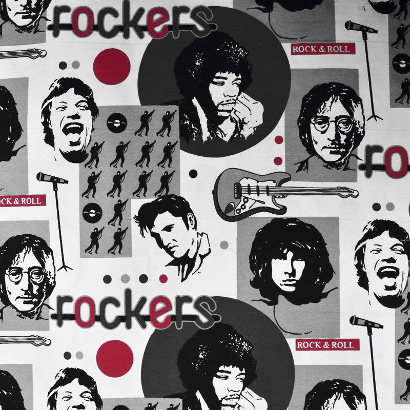 Lona Estampada Rockers Branca - Ribes y Casals