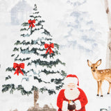 Lona branca estampada de Papai Noel - Ribes y Casals