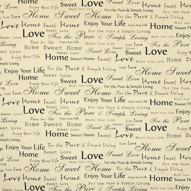 Lona Estampada Sweet Words - Ribes y Casals