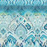 Loneta Algodón Digital Hojitas Verdes - Ribes y Casals