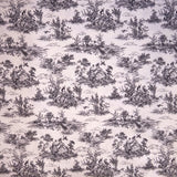 Lonetas Estampadas Toile de Jouy Negro - Ribes y Casals