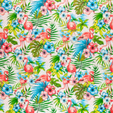 Lona Estampada Flamencos Branca - Ribes y Casals