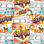 Lona Estampada Grunge Colorida - Ribes y Casals