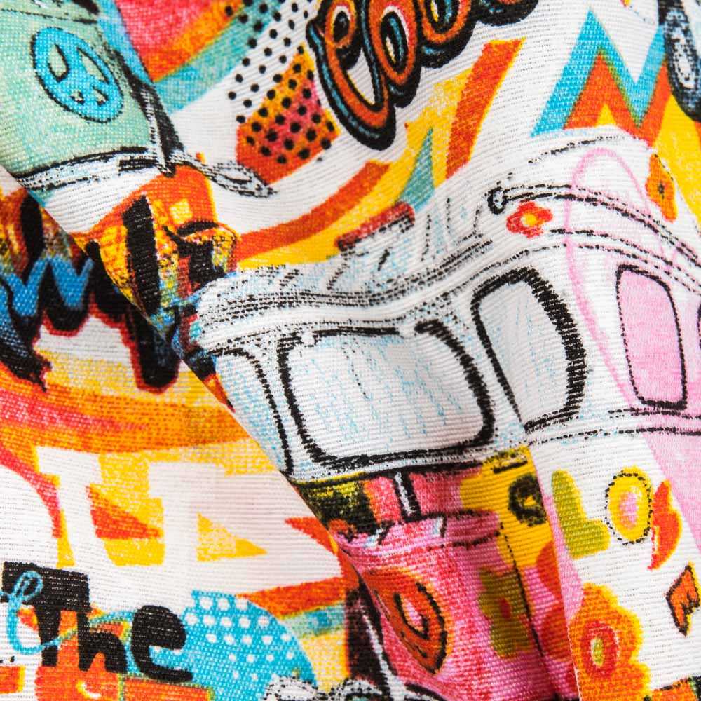 Lona Estampada Grunge Colorida - Ribes y Casals