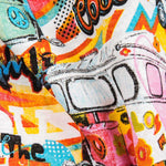 Lona Estampada Grunge Colorida - Ribes y Casals