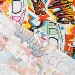 Lona Estampada Grunge Colorida - Ribes y Casals