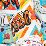 Lona Estampada Grunge Colorida - Ribes y Casals