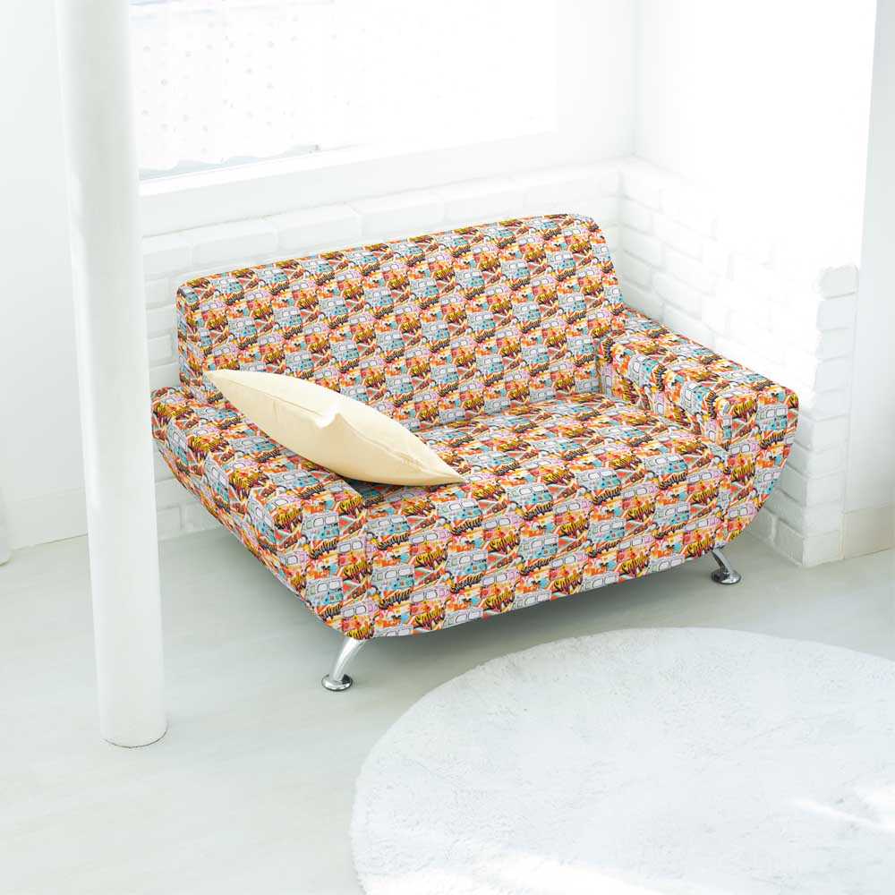 Lona Estampada Grunge Colorida - Ribes y Casals