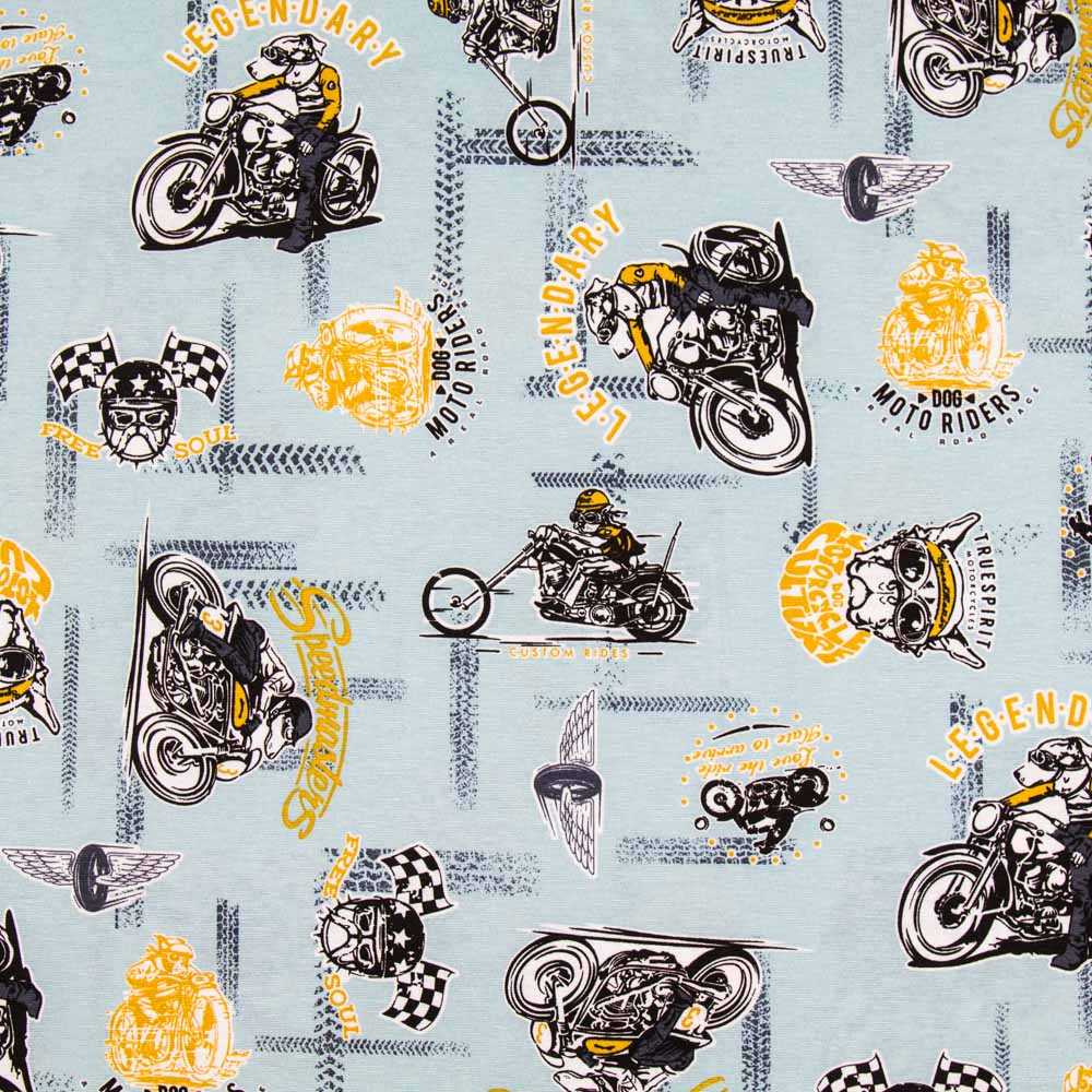 Lona Estampada Harley Azul - Ribes y Casals