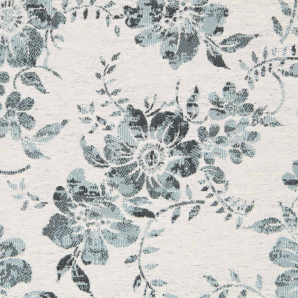 Lona Jacquard Floral Turquesa - Ribes y Casals