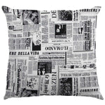 Tecido Lona Newspaper Branca - Ribes y Casals