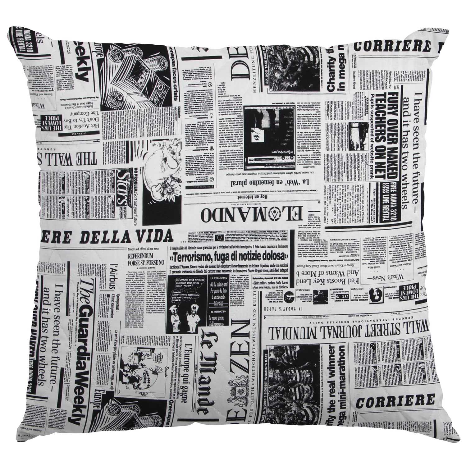 Tecido Lona Newspaper Branca - Ribes y Casals