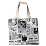 Tecido Lona Newspaper Branca - Ribes y Casals