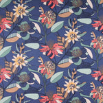 Lona Panamá Hibiscos Azul - Ribes y Casals