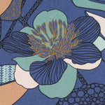 Lona Panamá Hibiscos Azul - Ribes y Casals