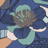 Lona Panamá Hibiscos Azul - Ribes y Casals