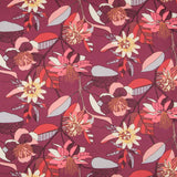 Lona Panamá Hibiscos Violeta - Ribes y Casals