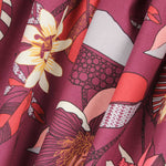 Lona Panamá Hibiscos Violeta - Ribes y Casals