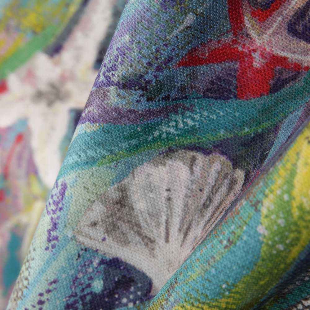 Lona de Algodão Panamá Fundo do Mar - Ribes y Casals