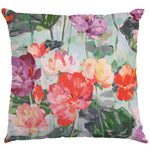 Lona de Algodão Panamá Flores Turquesa - Ribes y Casals