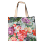 Lona de Algodão Panamá Flores Turquesa - Ribes y Casals