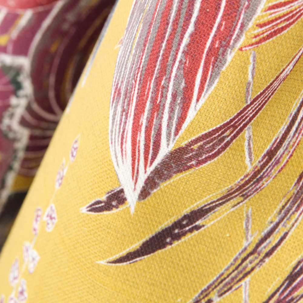 Lona de Algodão Panamá Folhas Tropicais - Ribes y Casals