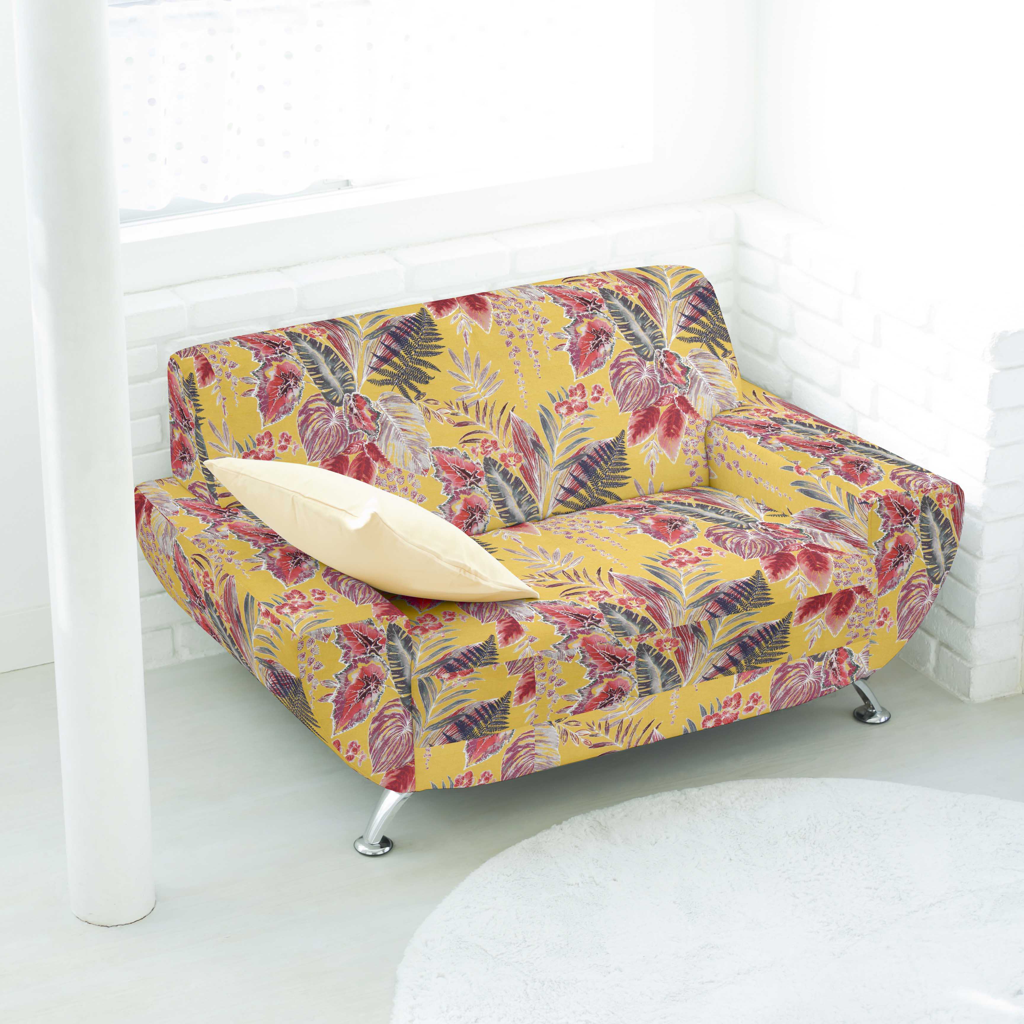 Lona de Algodão Panamá Folhas Tropicais - Ribes y Casals