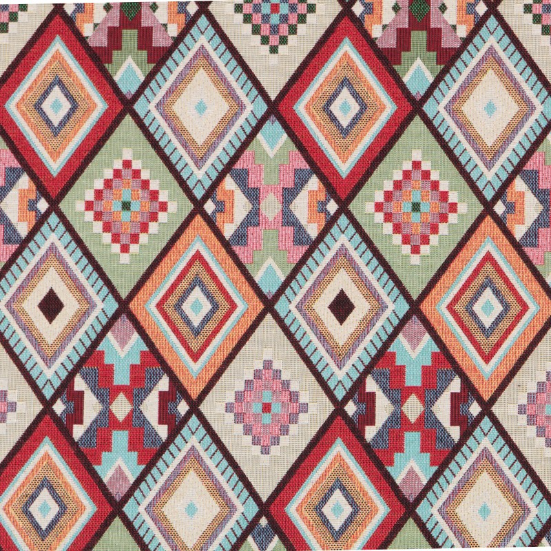 Loneta Rombo Étnica Multicolor - Ribes y Casals