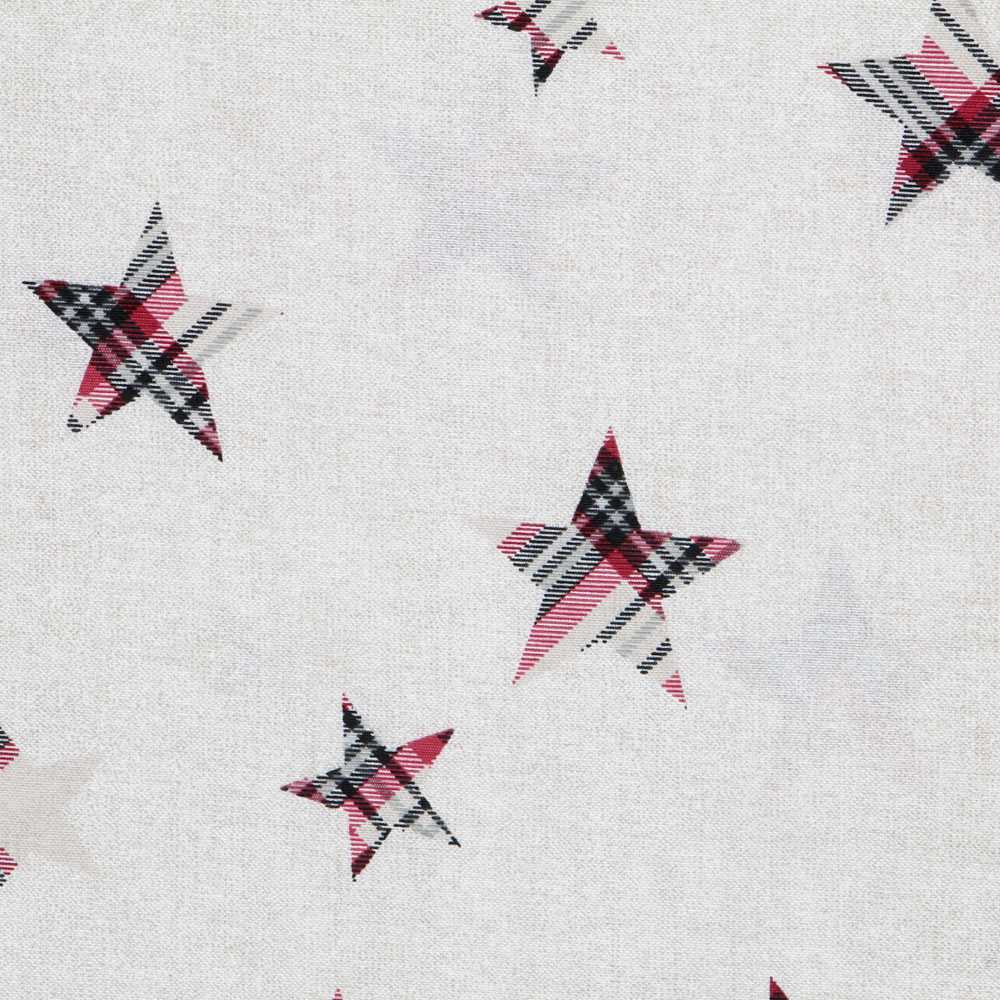 Lona de Algodão Estrelas Xadrez - Ribes y Casals