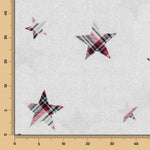 Lona de Algodão Estrelas Xadrez - Ribes y Casals