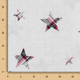 Lona de Algodão Estrelas Xadrez - Ribes y Casals