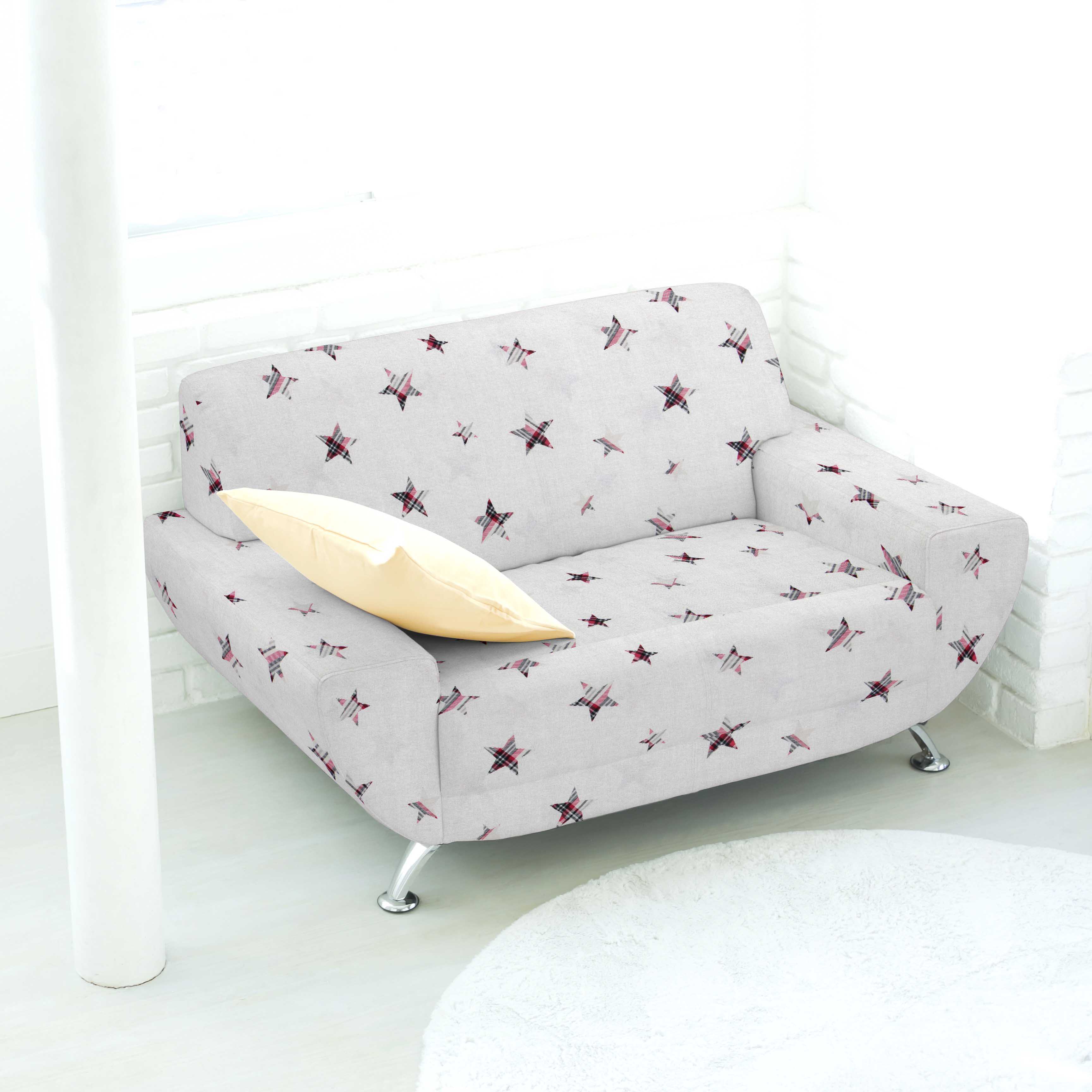 Lona de Algodão Estrelas Xadrez - Ribes y Casals