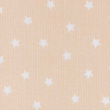 Tecido Piqué Canutillo Estrela Camel - Ribes y Casals