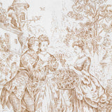 Lona Estampada Toile de Jouy Bege - Ribes y Casals