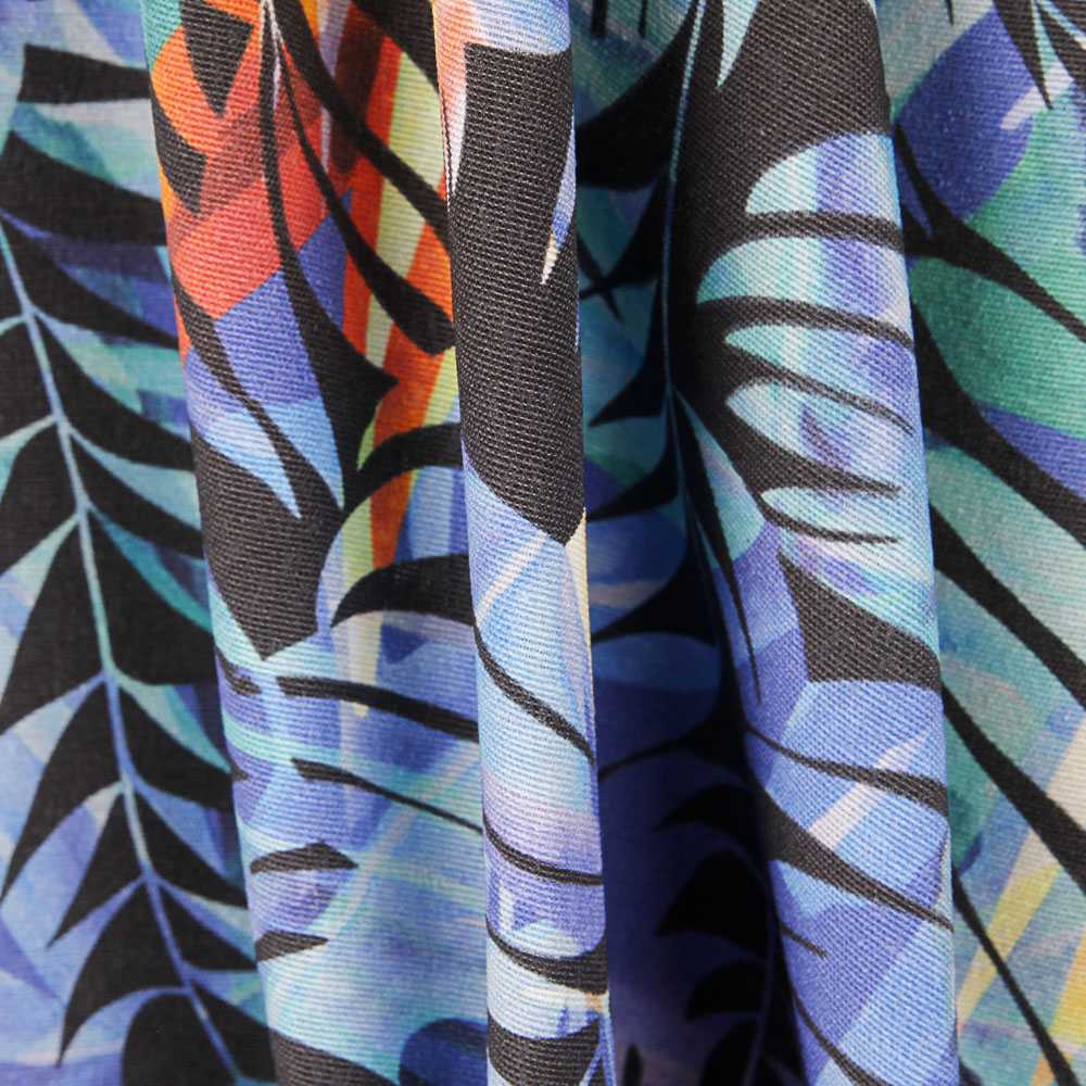 Tecido Lona Tropical Bornéo Roxo - Ribes y Casals