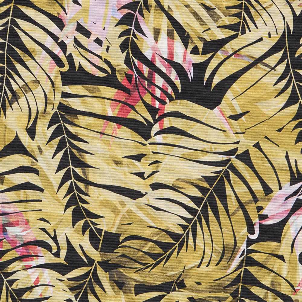 Tecido Lona Tropical Bornéo Ocre - Ribes y Casals