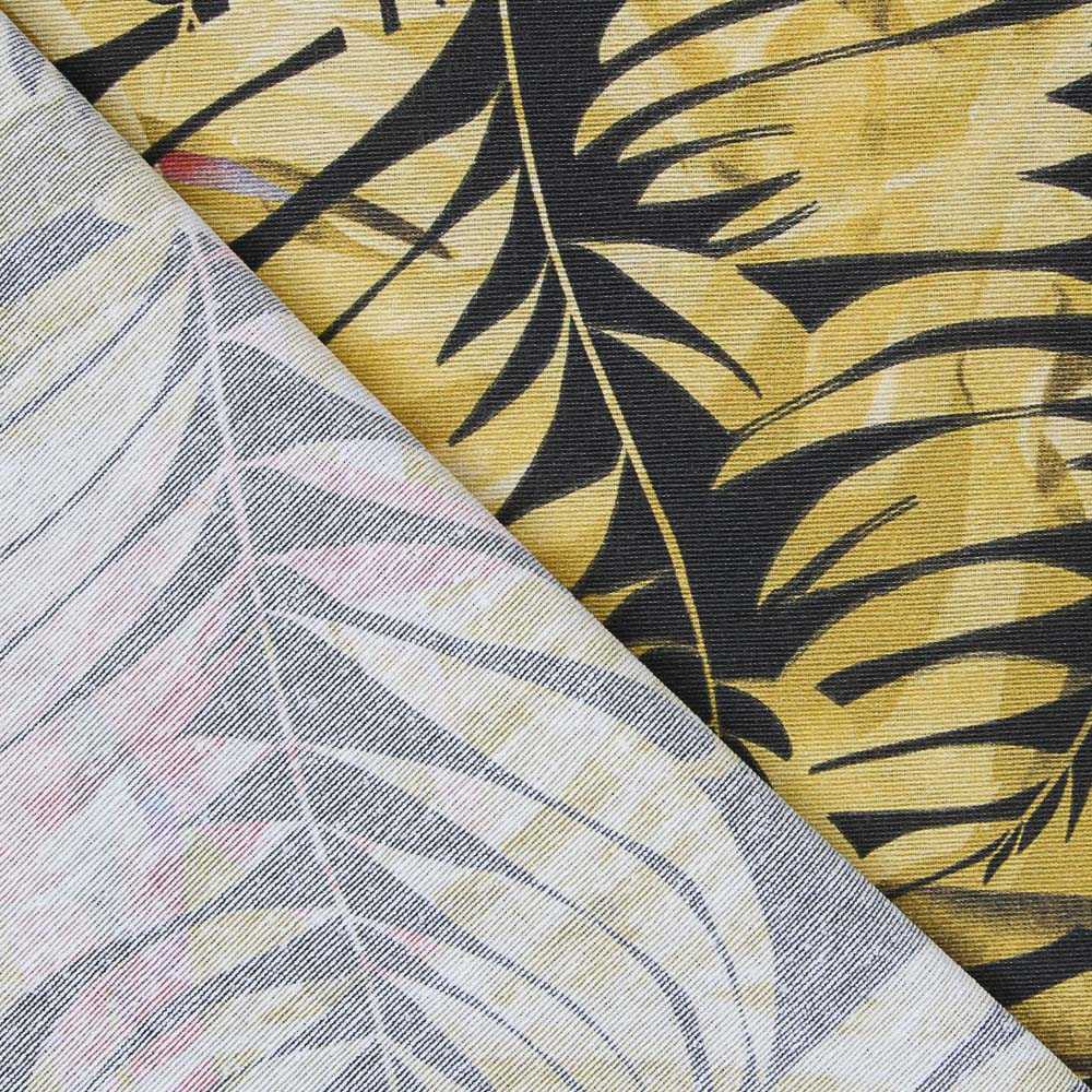 Tecido Lona Tropical Bornéo Ocre - Ribes y Casals