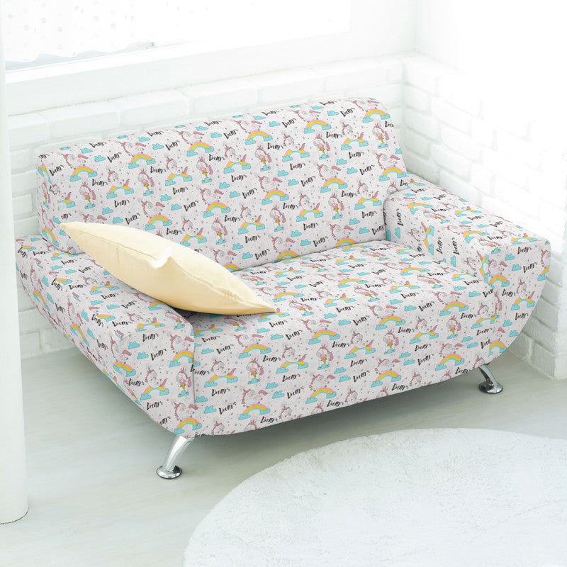 Lona Estampada Unicórnio Branca - Ribes y Casals