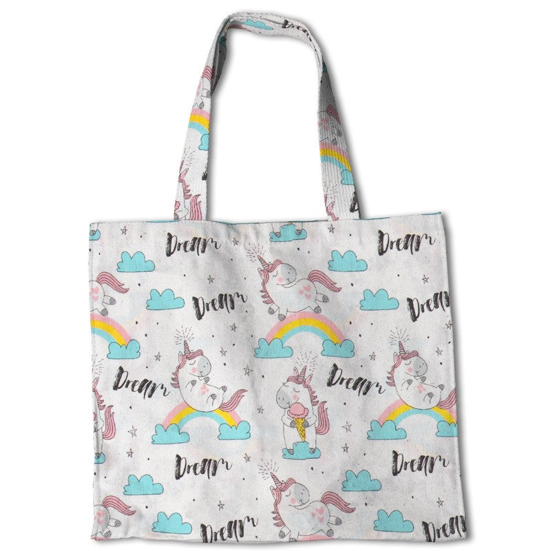 Lona Estampada Unicórnio Branca - Ribes y Casals