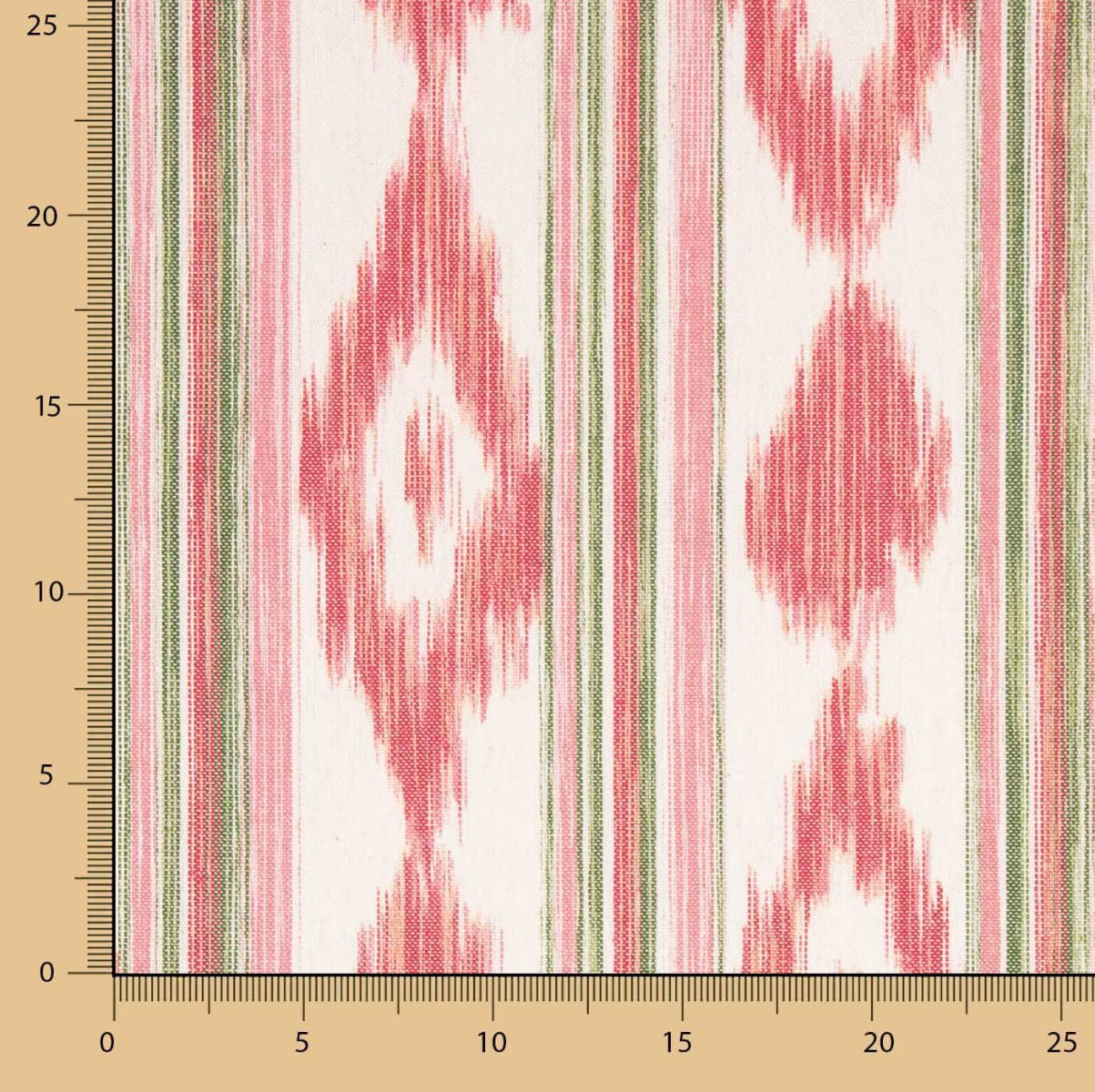 Lona Algodão Mallorquina Vermelho Illetes - Ribes y Casals