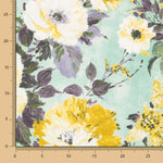 Lona de Algodão Orgânico Verde Camélia - Ribes y Casals