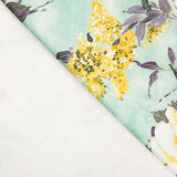 Lona de Algodão Orgânico Verde Camélia - Ribes y Casals