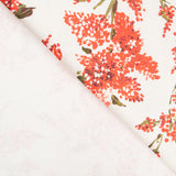 Lona Algodão Orgânico Rosana Vermelho - Ribes y Casals