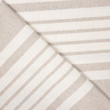 Tela Algodão Listras Trama Bege - Ribes y Casals