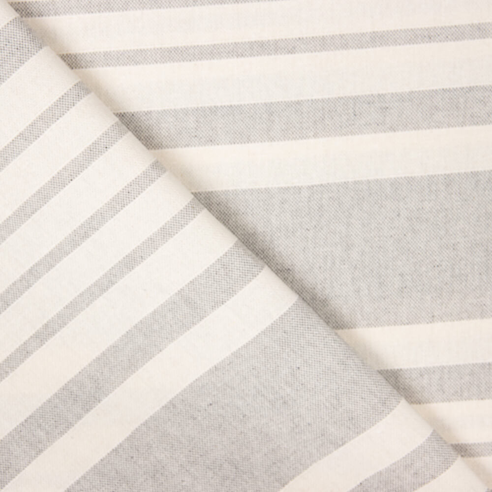 Tela Algodão Listras Cinza Claro - Ribes y Casals